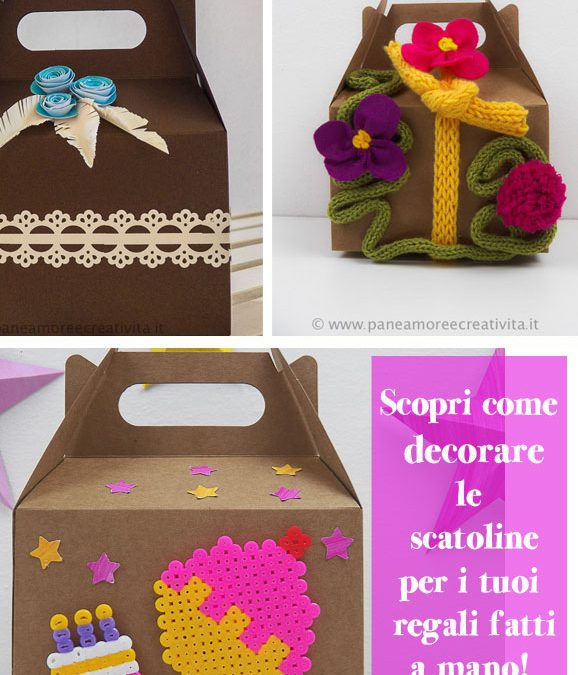 3 modi per decorare le scatoline di cartone