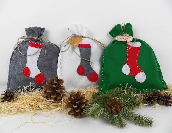 confezione di natale in feltro
