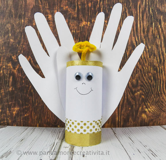 Come fare un angelo con i tubi di cartone