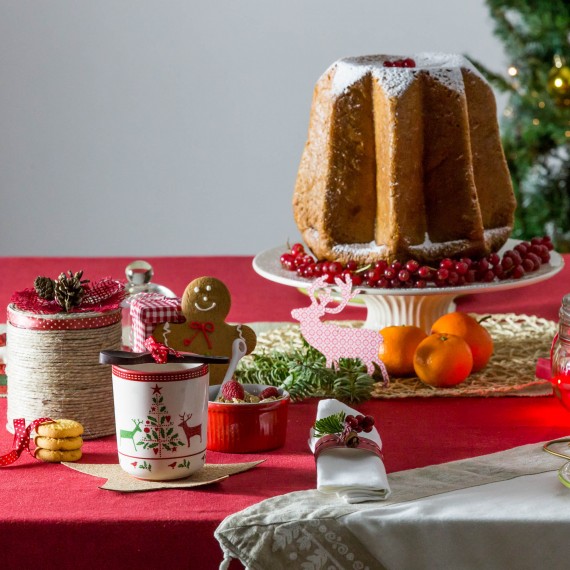 Idee per decorare la tavola di Natale a colazione