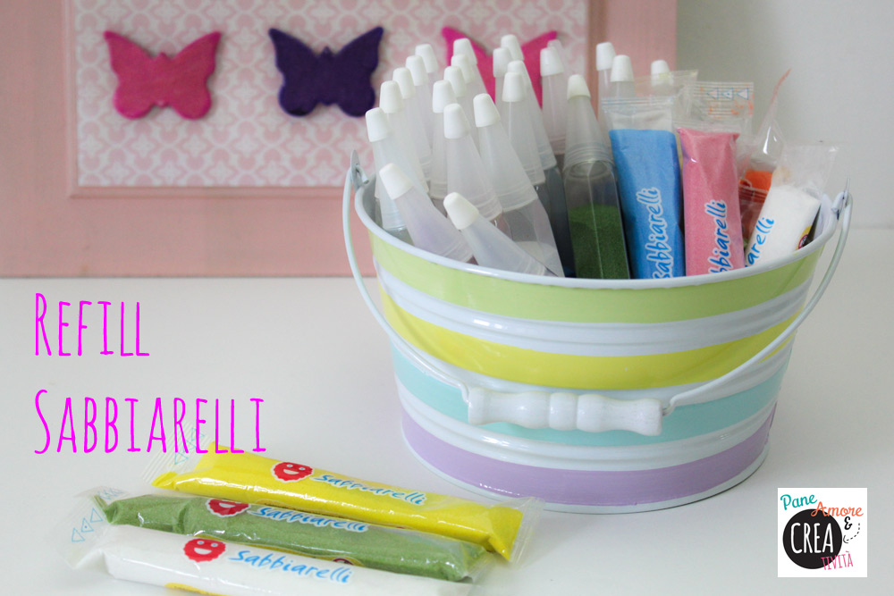 Novità per i materiali creativi: sono arrivati i refill Sabbiarelli