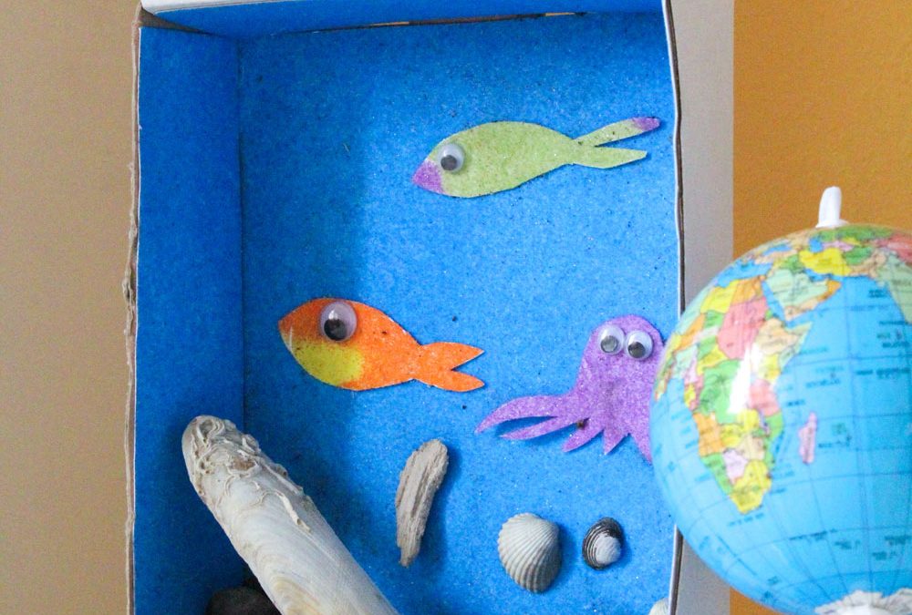 Lavoretti per l’estate: il quadro con il mare