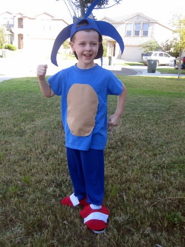 costume da sonic fai da te