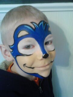 trucco per costume da sonic