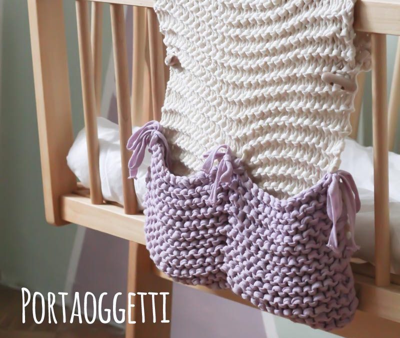 Come fare un portaoggetti per il lettino con la fettuccia