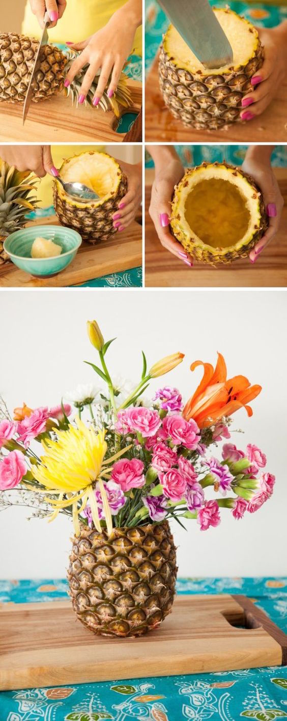 ananas porta fiori