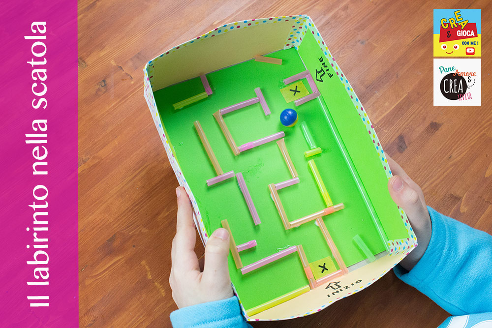 Giochi fai da te: il labirinto nella scatola