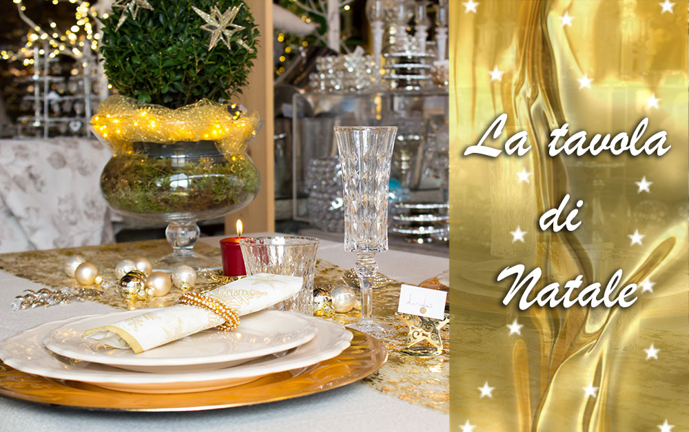 La mia tavola di Natale dorata