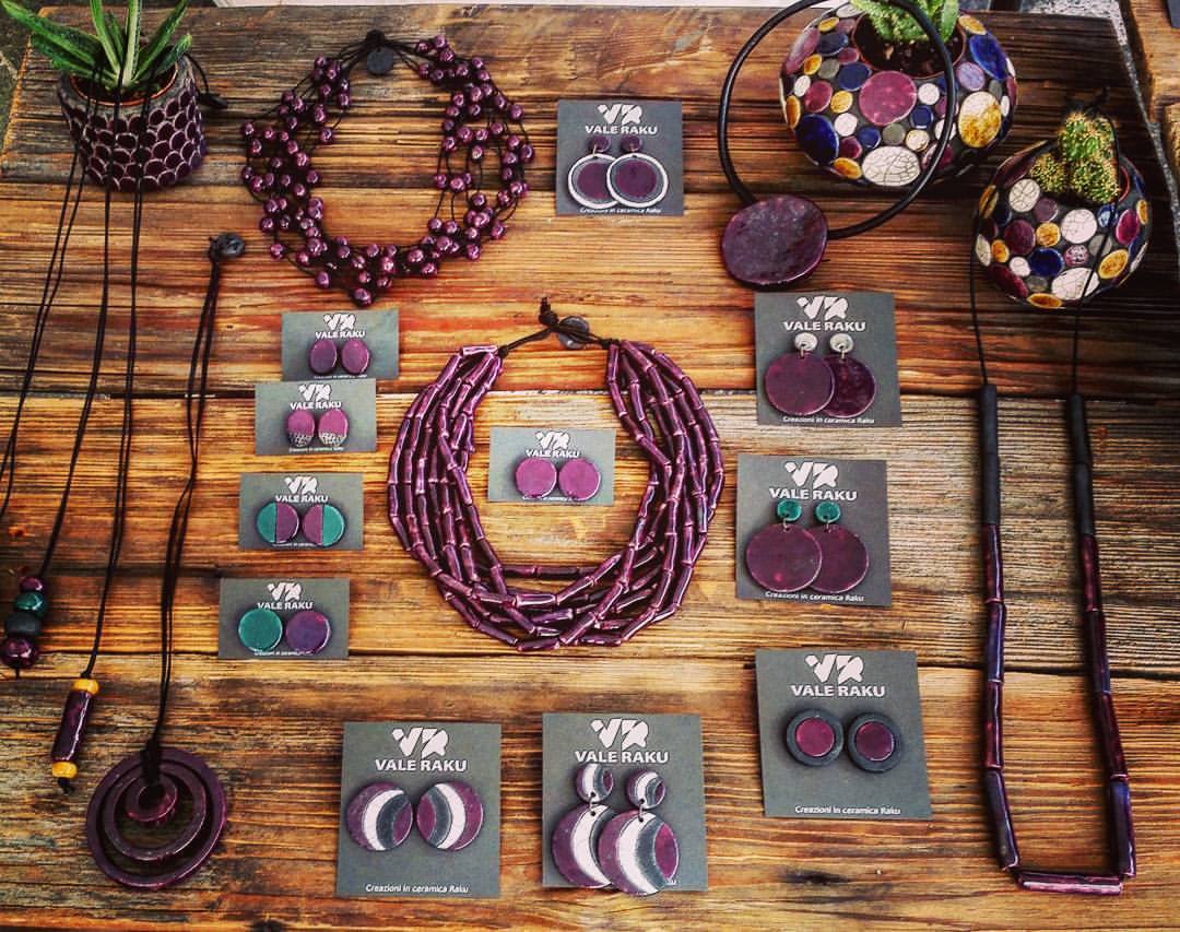 gioielli vale raku viola