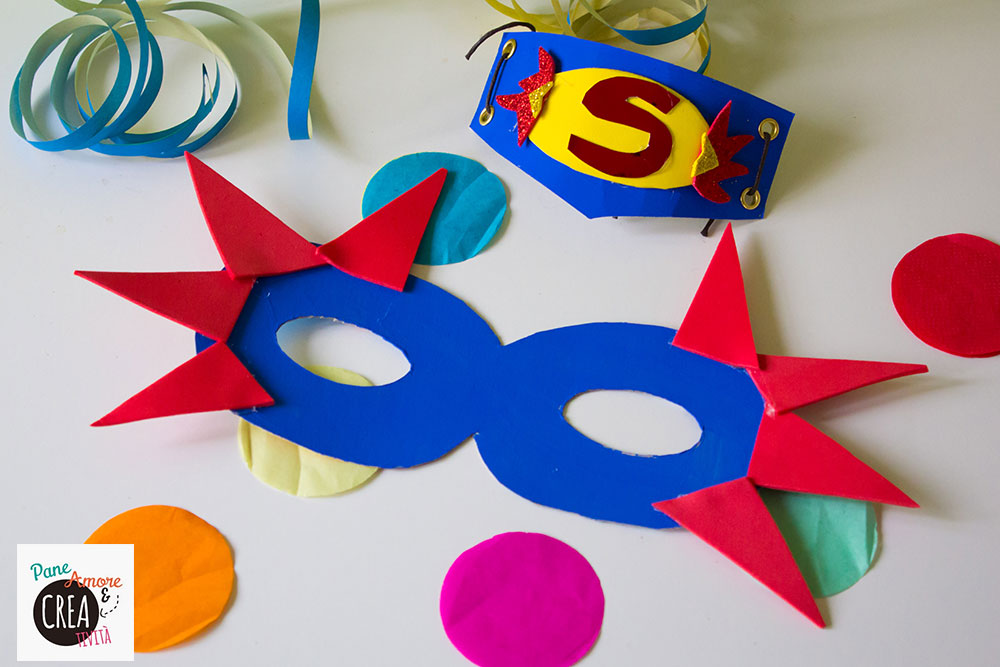 Recycling: how to make a superhero mask