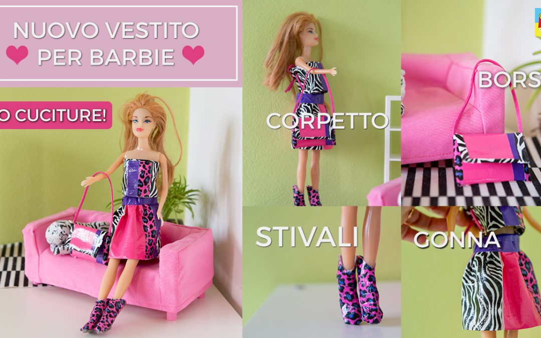 Vestito per Barbie fai da te con stivali e borsetta!