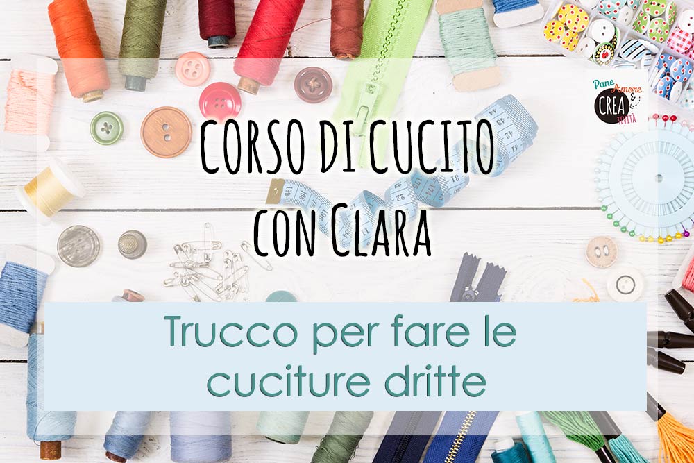 Trucco con il filo per fare le cuciture dritte