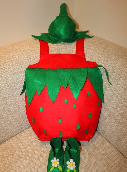 Il costume da fragola di Donatella