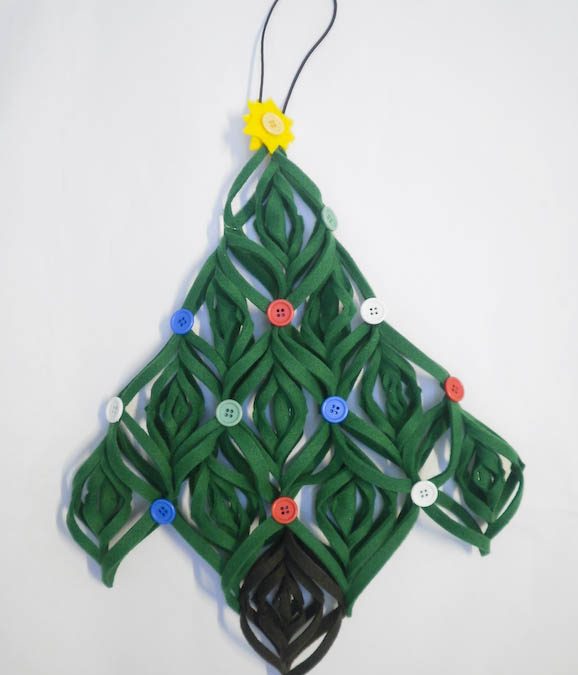 L’albero di Natale di feltro