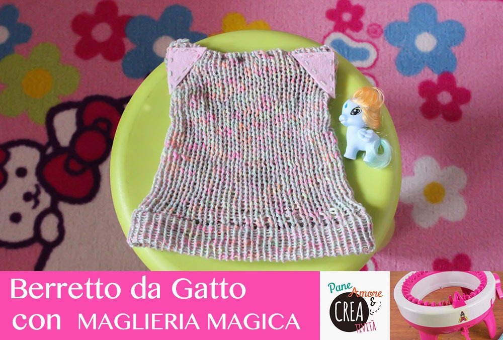Idee con la Maglieria Magica: il berretto da gatto