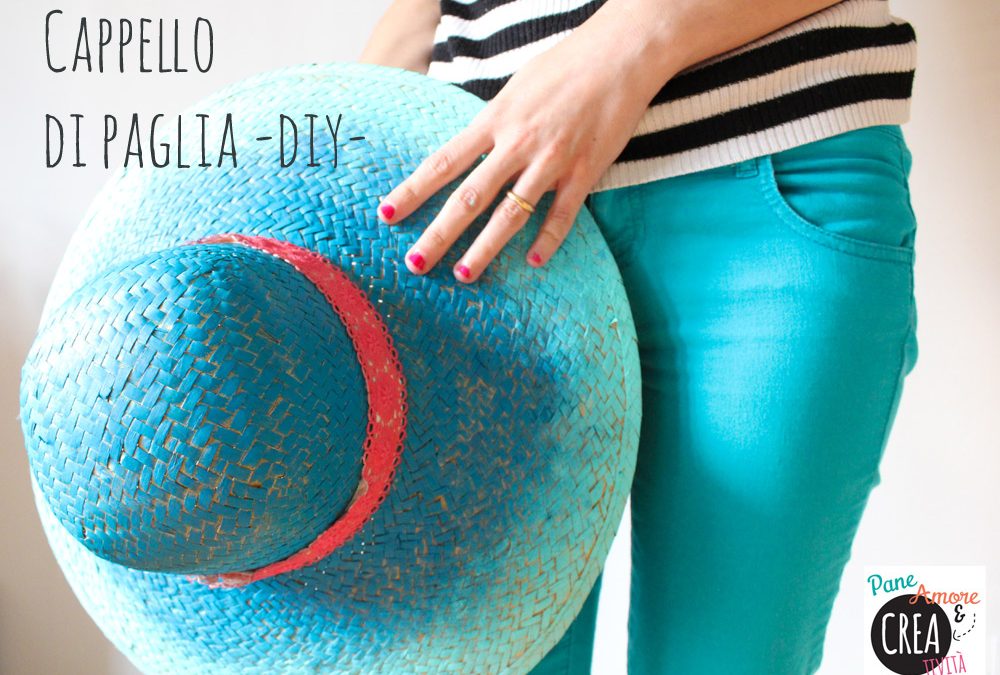 Un’idea facilissima per personalizzare il cappello di paglia