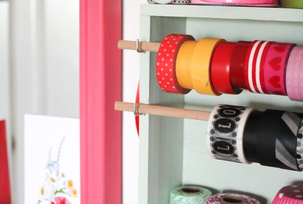 Washi tape: vi mostro come li ho organizzati con un vecchio cassetto!