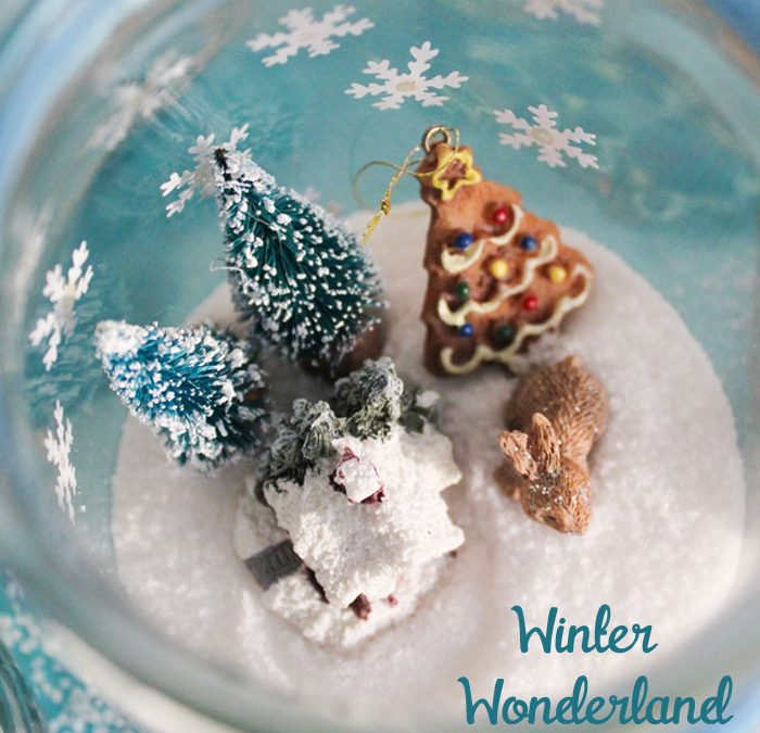 La magia della neve nei vasetti di vetro: winter wonderland diy